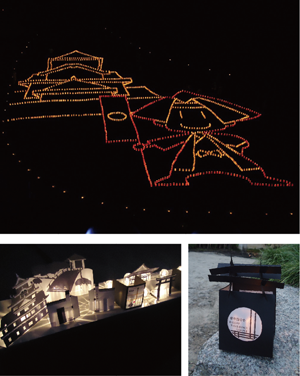 夏の岡山城を照らすアートな灯りの演出「烏城灯源郷」 2013年8月10日（土）～8月14日（水）無事終了しました。